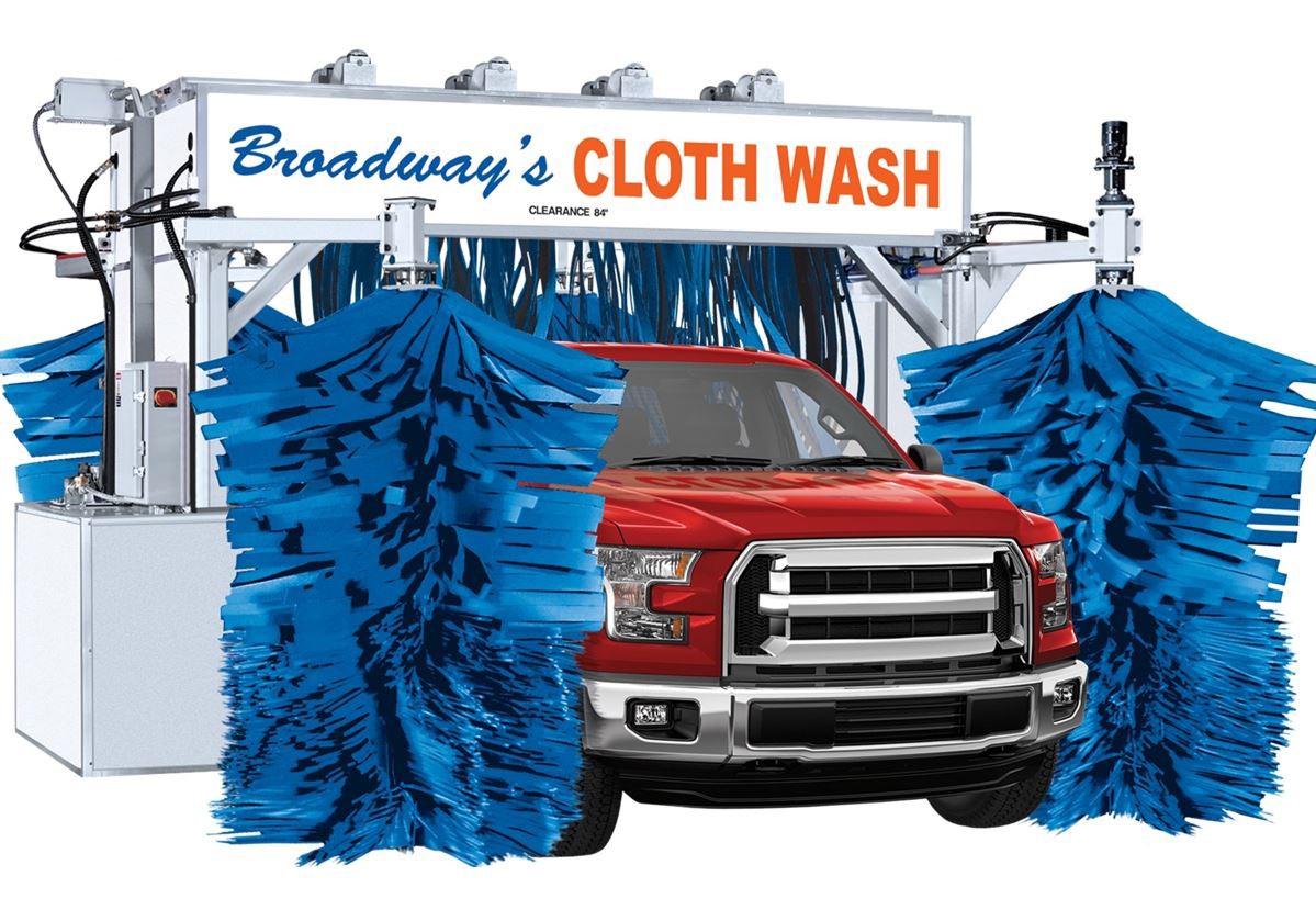 Broadway Car Wash Equipment in Use