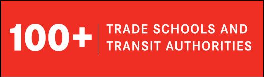100+ Trade Schools and Transit Authorities