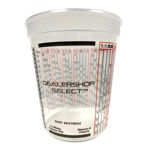 DealerShop Disposable Paint Mixing Cups, 1 Quart (32 oz.) Cups, Qty 100