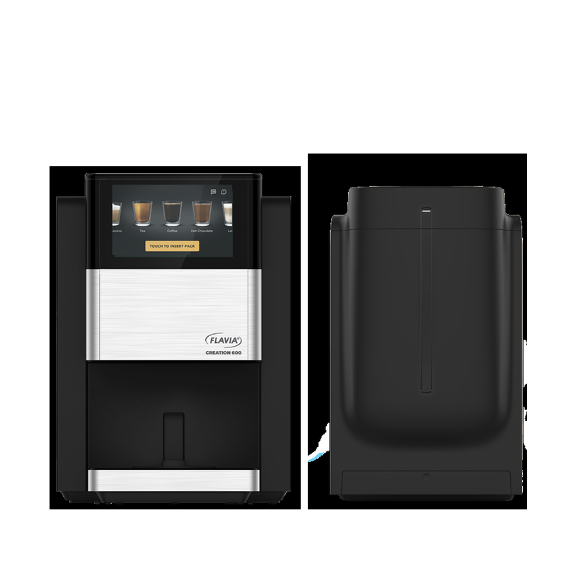 Flavia Creation 600 brewer, front and side